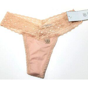 Izod Thong Panties Size 5 S Small 1 Pair Pink 800868IZ Lace New NWT